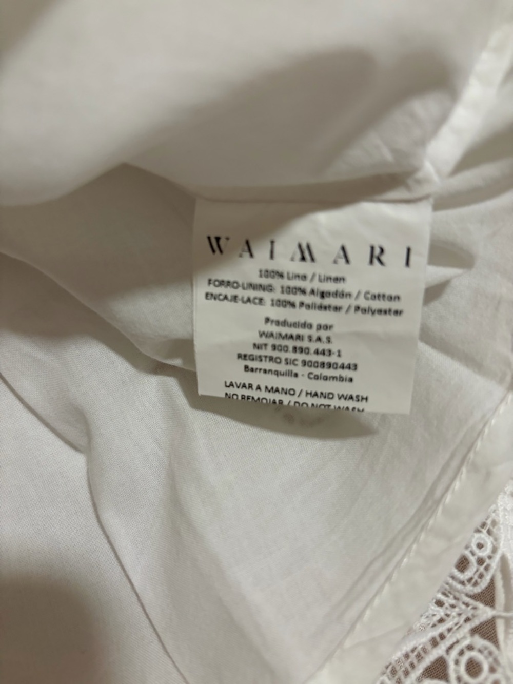 WAIMARI Chloe Smocked Linen Mini Skirt Size Small NWOT - Picture 7 of 7